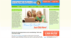 Desktop Screenshot of cheapestinflorida.com